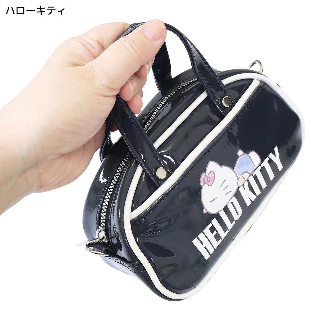 サンリオキャラクターズ ショルダーバッグ エナメルミニボストン ショルダーバッグ ハローキティ Sanrio ヤスダ通商