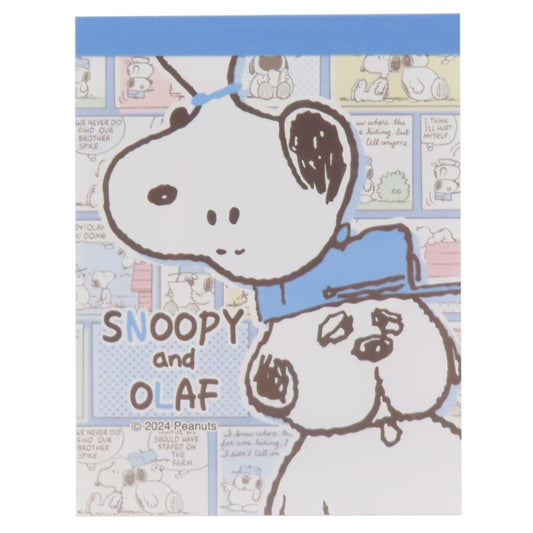 スヌーピー メモ帳 ミニメモ ミニミニメモ Comic blue ピーナッツ 山野紙業 新学期準備文具 かわいい キャラクター グッズ メール便可 シネマコレクション
