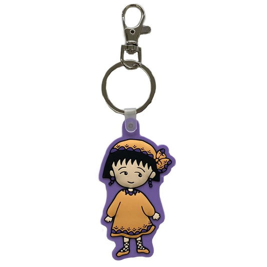 ちびまる子ちゃん キーリング ラバーキーホルダー エキゾチック パープル ゾーウィー