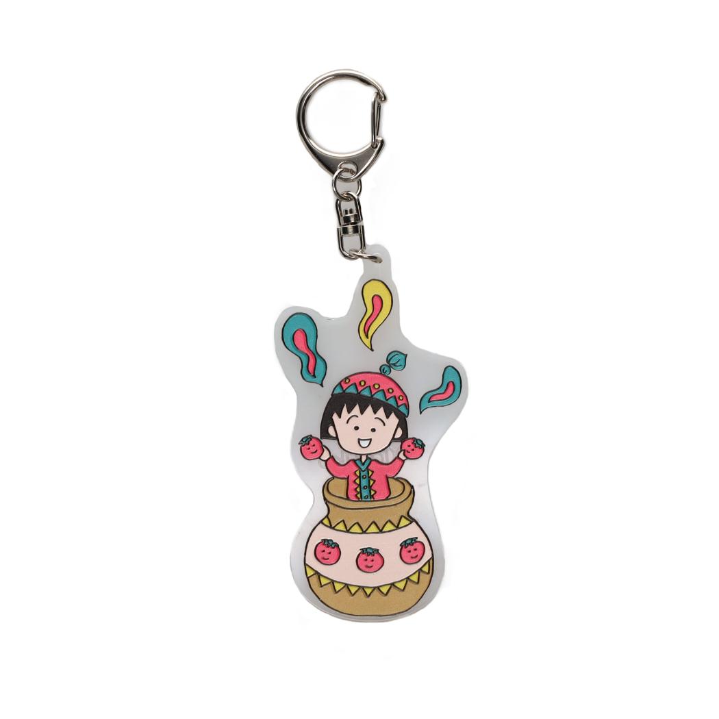 ちびまる子ちゃん キーリング アクリルキーホルダー エキゾチック いちご ゾーウィー