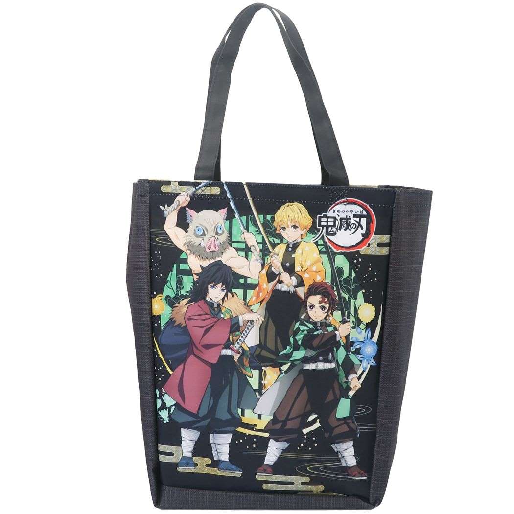 鬼滅の刃 少年ジャンプ アニメキャラクター トートバッグ 巾着付き ランドリー収納バッグ 2 A柄 プレゼント 男の子 女の子 ギフト