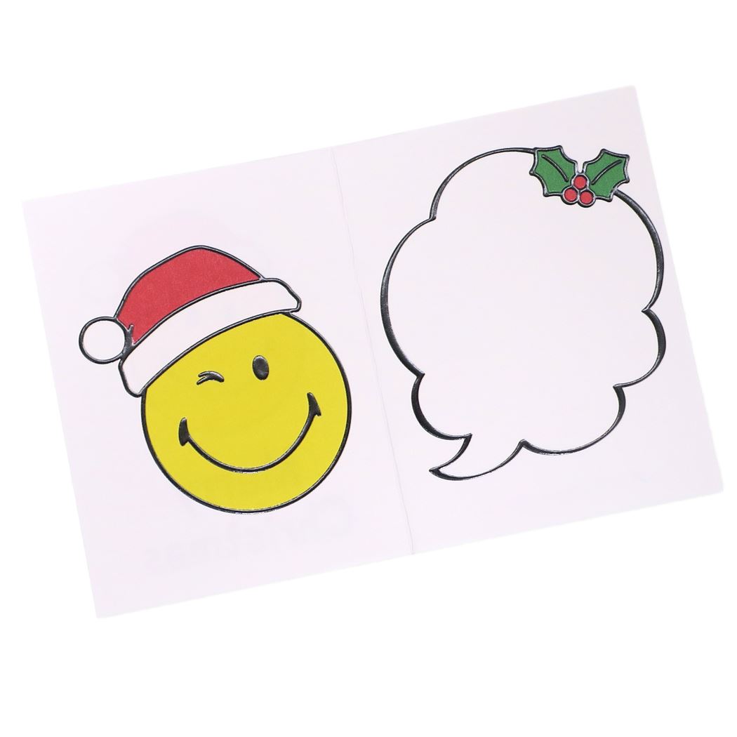 ミニカード スマイリーフェイス 封筒付きミニクリスマスカード 644 Smiley Face かわいい 日本製クリスマス プレゼント 男の子 女