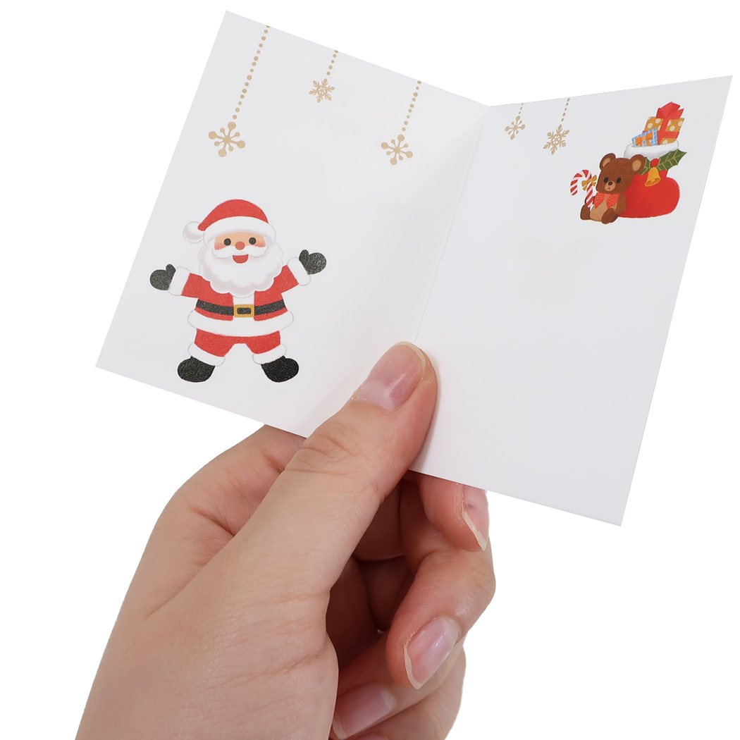 ミニ グリーティングカード ハンドメイド ミニクリスマスカード CHRISTMAS 668 ギフト雑貨クリスマス プレゼント 男の子 女の子