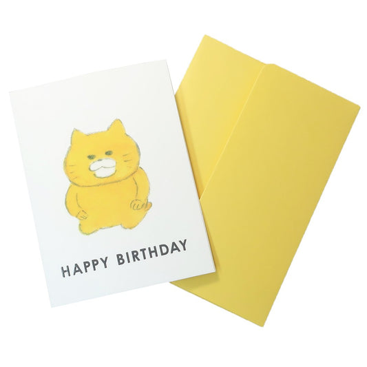 ノラネコぐんだん グリーティングカード ミニカード HAPPY BIRTHDAY ねこ アクティブコーポレーション プレゼント 男の子