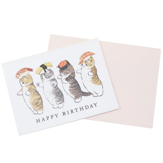 モフサンド ミニカード ポップアップバースデーカ ード グリーティングカード HAPPY BIRTHDAY2 mofusand キャラクター