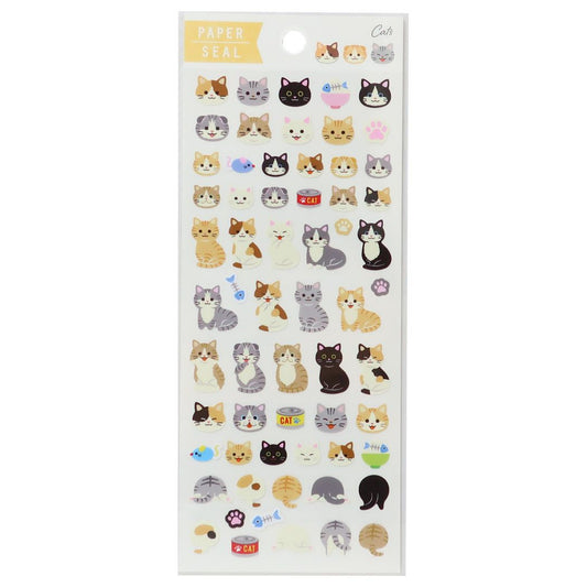 シールシート ペーパーシール ねこ アクティブコーポレーション