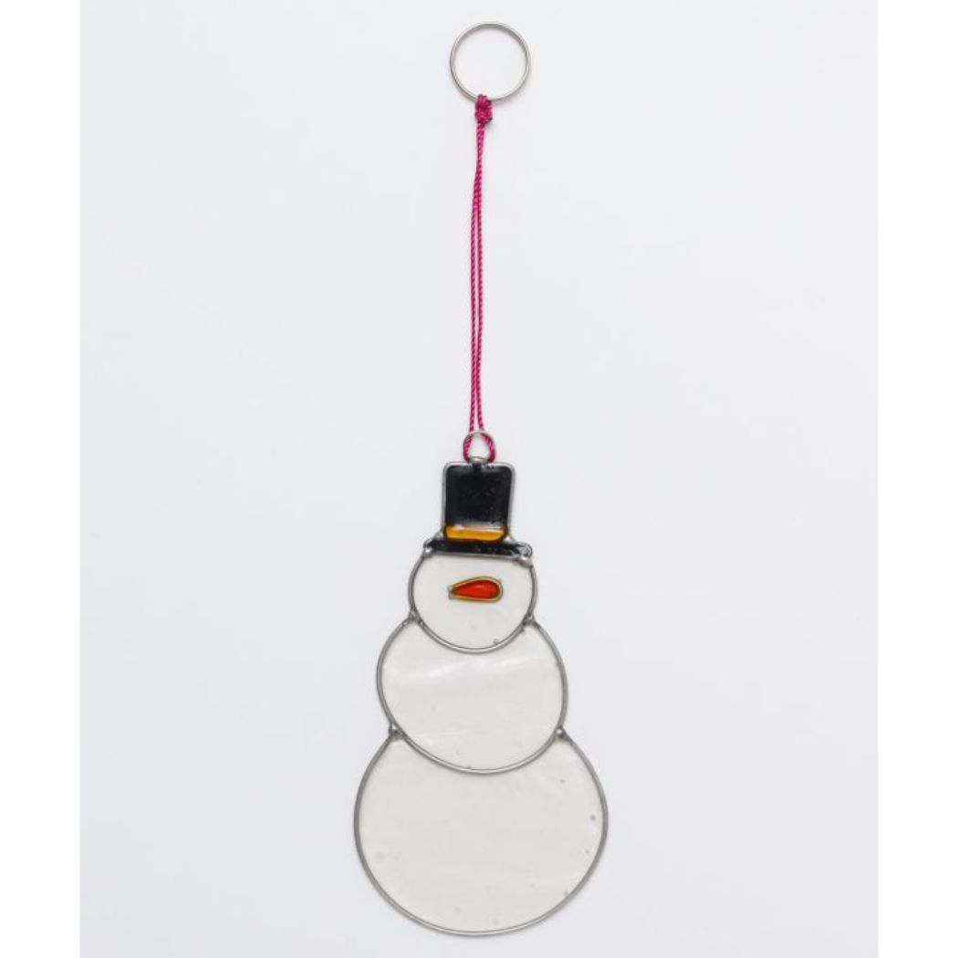 クリスマス/Xmas ステンドオーナメント SNOWMAN アミナコレクション