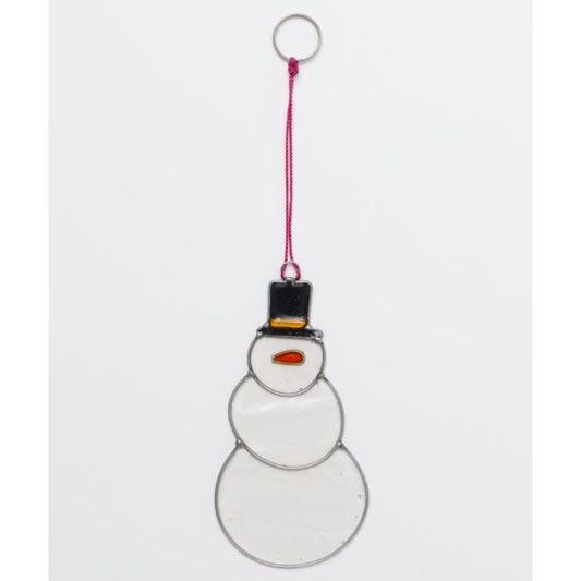 クリスマス/Xmas ステンドオーナメント SNOWMAN アミナコレクション