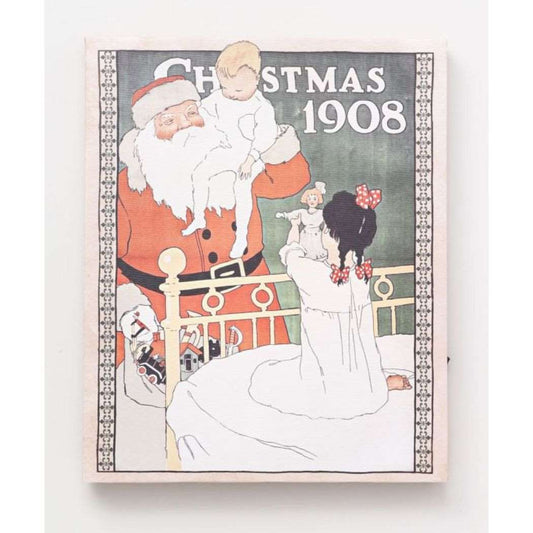 インテリアパネル サンタライトアートボード SANTA＆GIRL 北欧