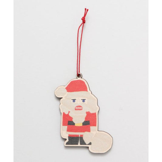 装飾品 クリスマスウッドオーナメント SANTA CLAUS 北欧 アミナコレクション