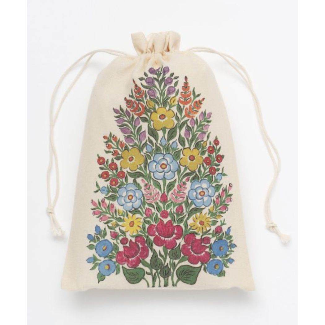 巾着袋 グラッドラッピングM FLOWER アミナコレクション