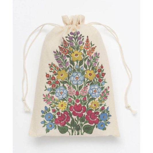 巾着袋 グラッドラッピングM FLOWER アミナコレクション
