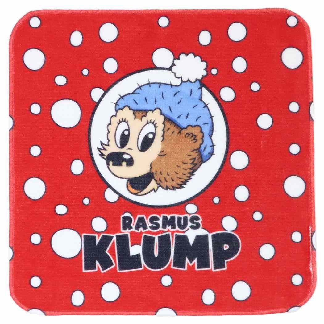 ミニタオル RASMUS KLUMP ラスムスクルンプ ハンカチタオル 赤 汗拭きタオル