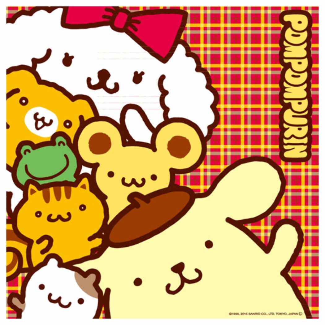 ポムポムプリン グッズ ハンカチーフ キャラクター ハンカチ
