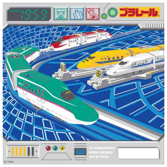 プラレール ハンカチ 鉄道 ハンカチーフ キャラクター パネル
