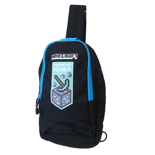 マインクラフト ワンショルダーバッグ KIDSボディバッグ ブルー Minecraft カイタックファミリー