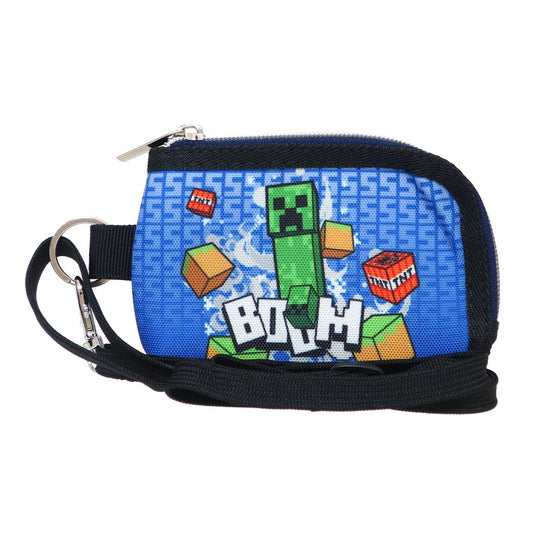 マインクラフト ゲームキャラクター 子供用財布 KIDS財布 ブルー Minecraft