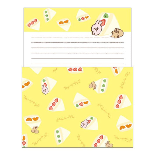 手紙セット Yummy Mummy ヤミマミ ヤミマミベーカリー レターセット フルーツサンド 便箋＆封筒 プレゼント 男の子 女の子
