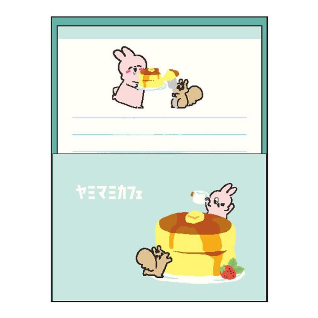 手渡し手紙セット Yummy Mummy ヤミマミ ヤミマミカフェ ミニレターセット パンケーキ 便箋＆封筒 プレゼント 男の子 女の