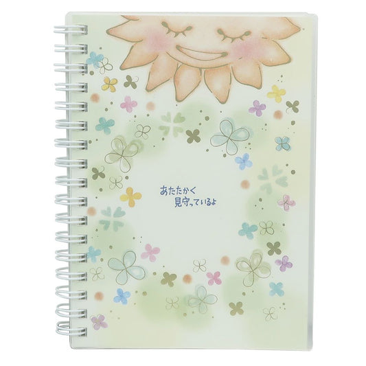 リングノート グッズ もん MON Series A6 方眼リングノート 太陽とクローバー クローズピン プレゼント 男の子 女の子