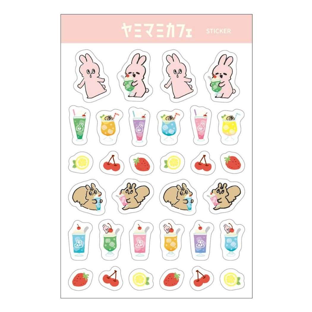 ヤミマミカフェ ステッカー Yummy Mummy ヤミマミ シールシート クローズピン クリームソーダ プレゼント 男の子 女の子
