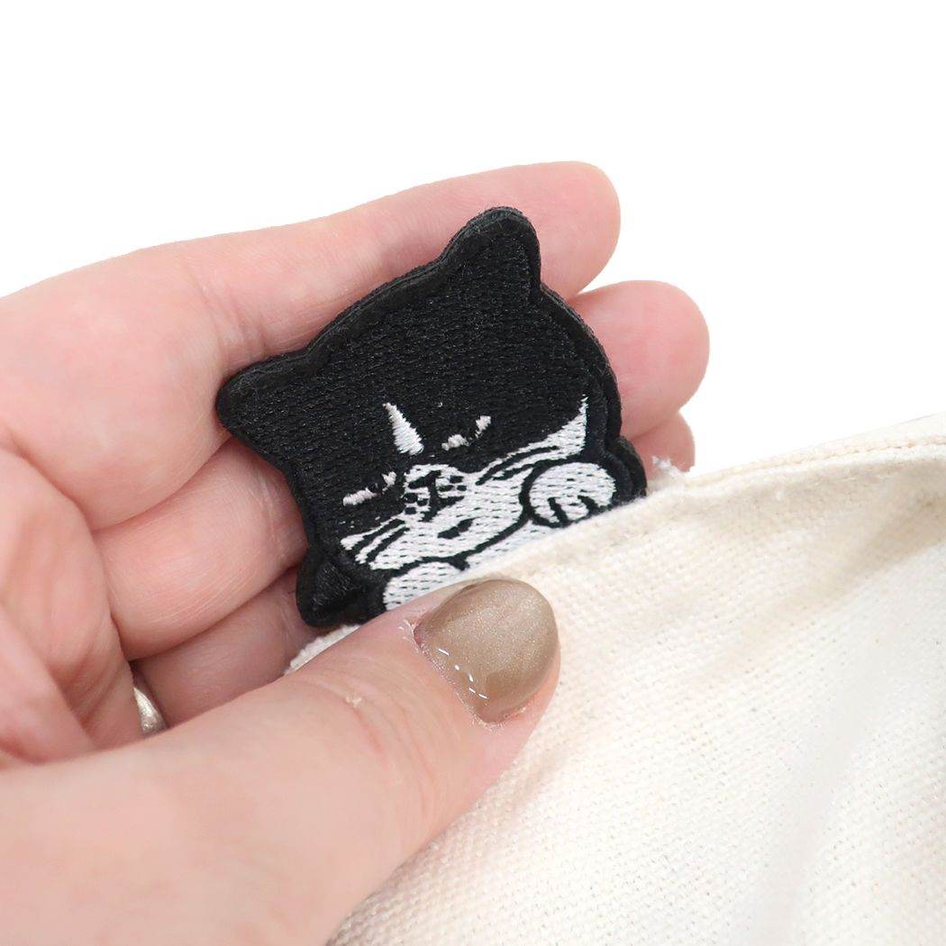 ランチバッグ ひょっこりミニトートバッグ ファスナー付き マツネコ ねこ