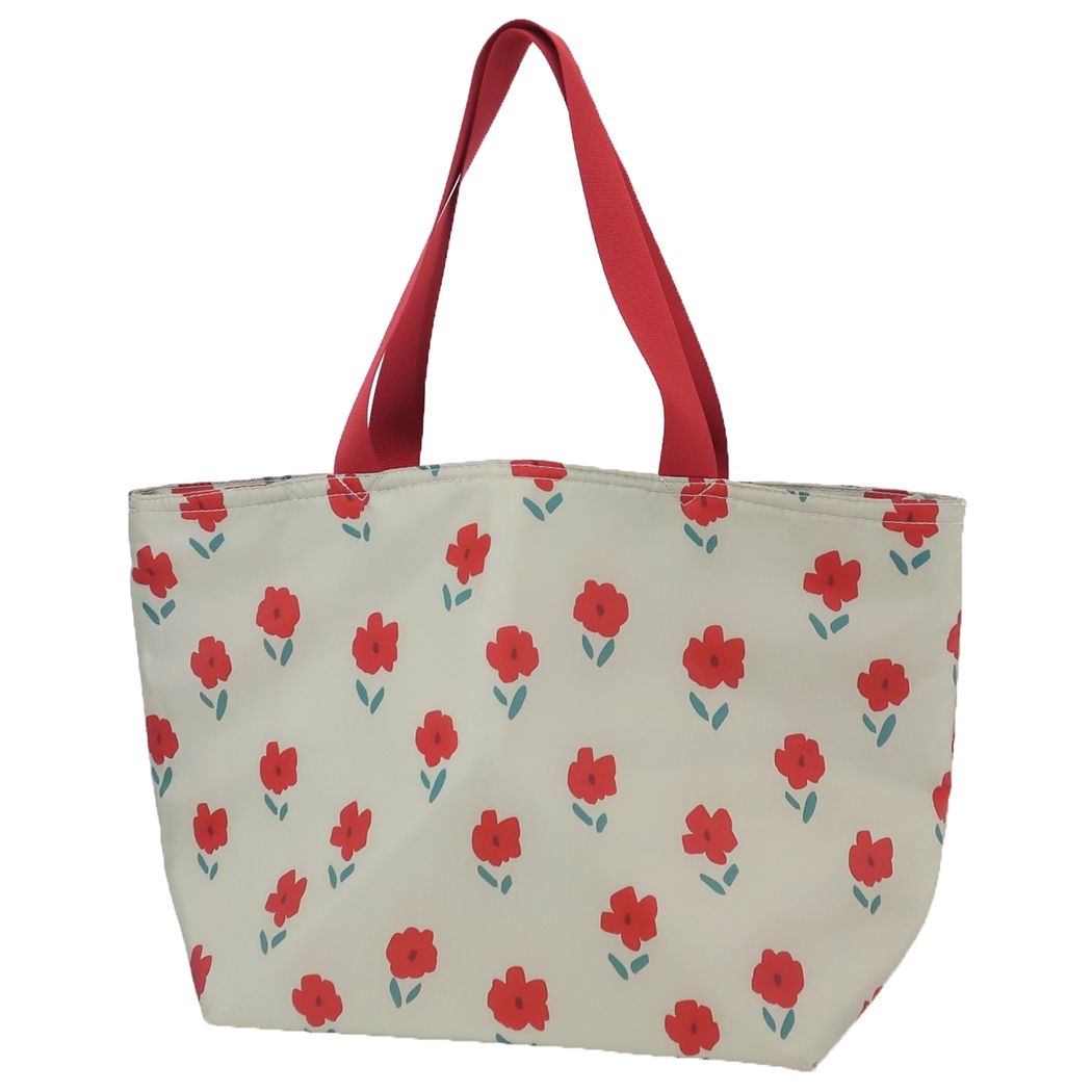 保冷トートバッグ ファスナー付きクーラートート フラワーRD