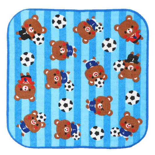 ミニタオル ハンカチタオル サッカーくまくん ミントイン