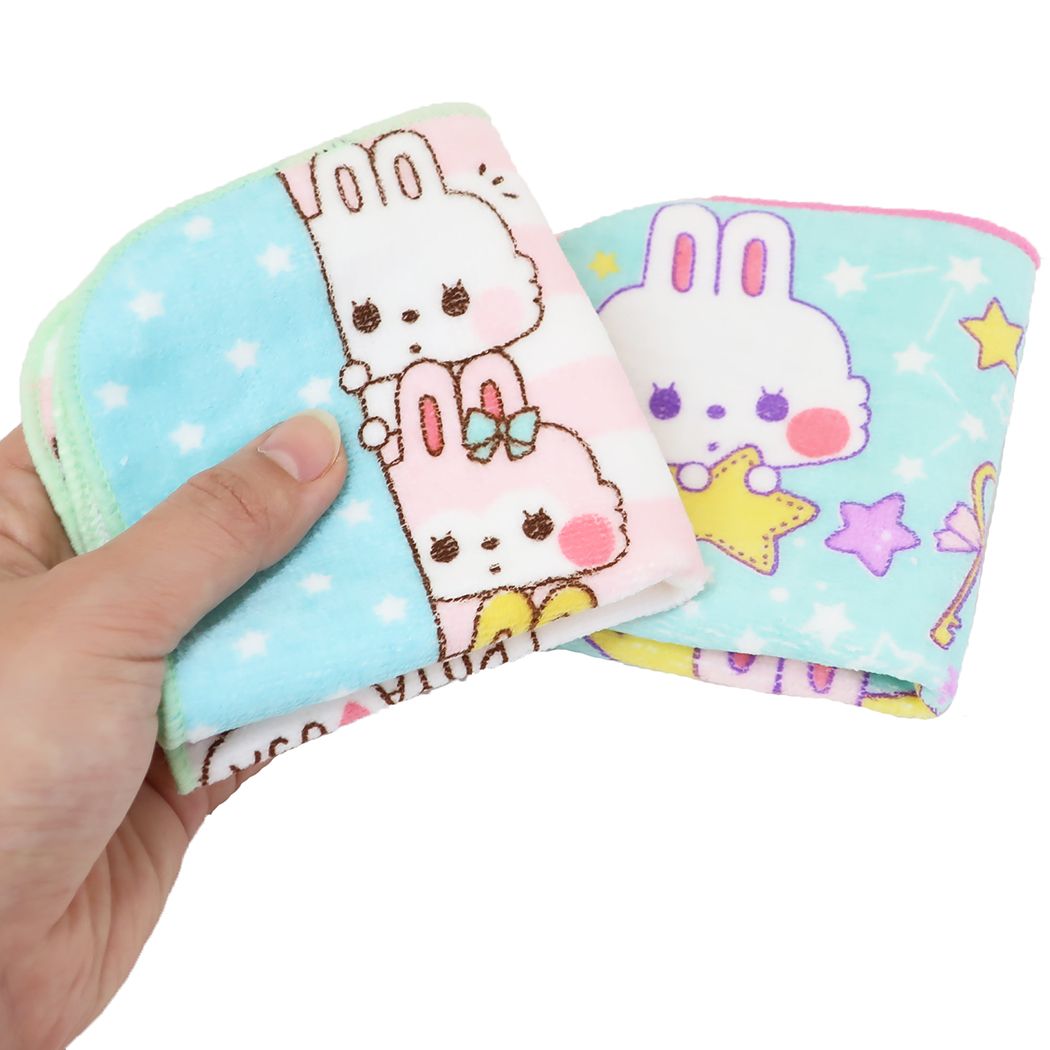 ミニタオル ハンカチタオル ぽやうさTWINKLE ミントイン