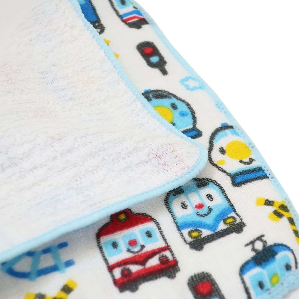 ミニタオル ガーゼミニミニタオル16cm ハンカチタオル 電車DE GO ミントイン