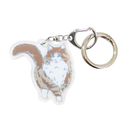 猫 グッズ キーホルダー アニマルアクリルキーホルダー ノラ