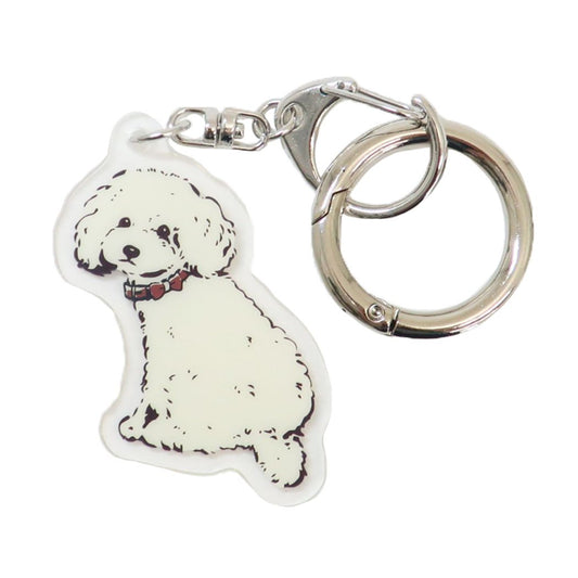 犬 グッズ 犬雑貨 キーホルダー アニマルアクリルキーホルダー マロン