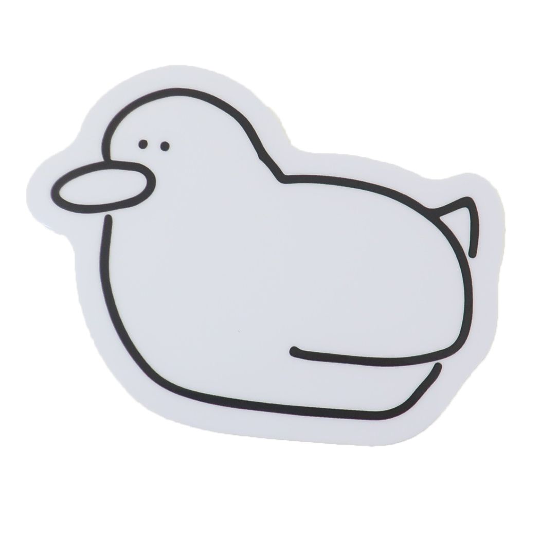 ビッグシール ステッカー swimming duck