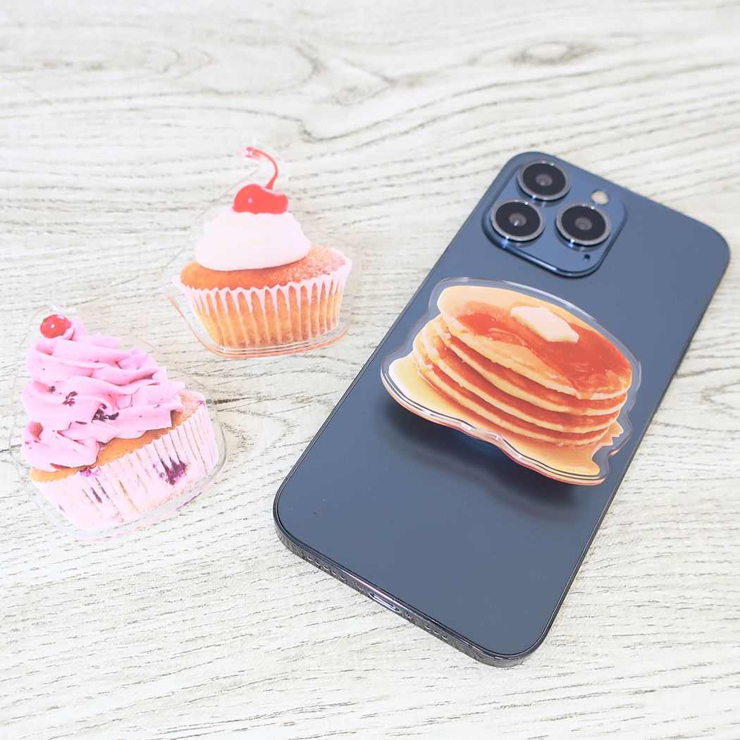 スマホアクセ アクリルスマホグリップ berry cake