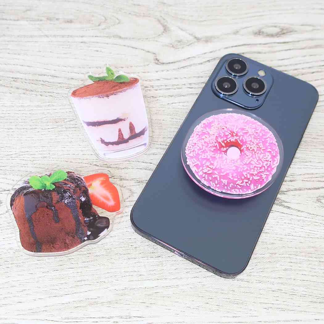 スマホアクセ アクリルスマホグリップ tiramisu ミントイン
