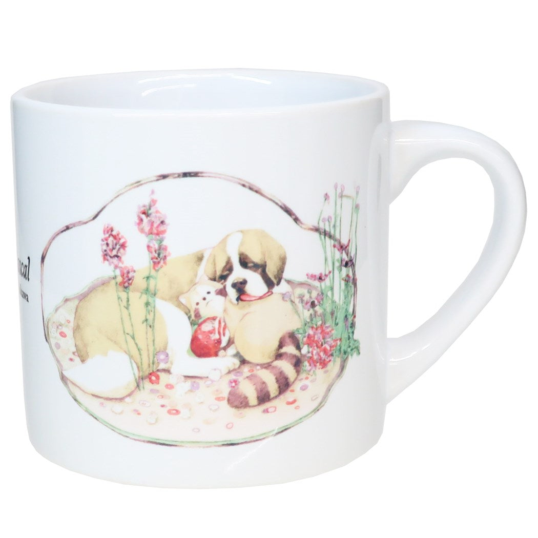 あらいぐまラスカル マグカップ 陶磁器MUG Sサイズ My Little Rascal シェスタ 友達 世界名作劇場 金正陶器 プレゼント