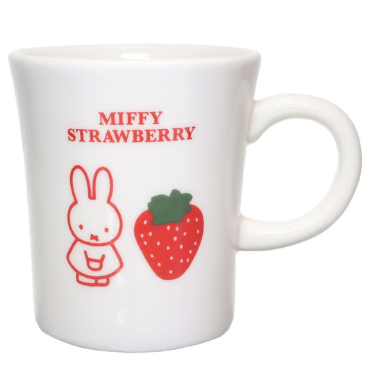 ミッフィー 磁器製マグ マグカップ MIFFY STRAWBERRY ホワイト ディックブルーナ 絵本キャラクター
