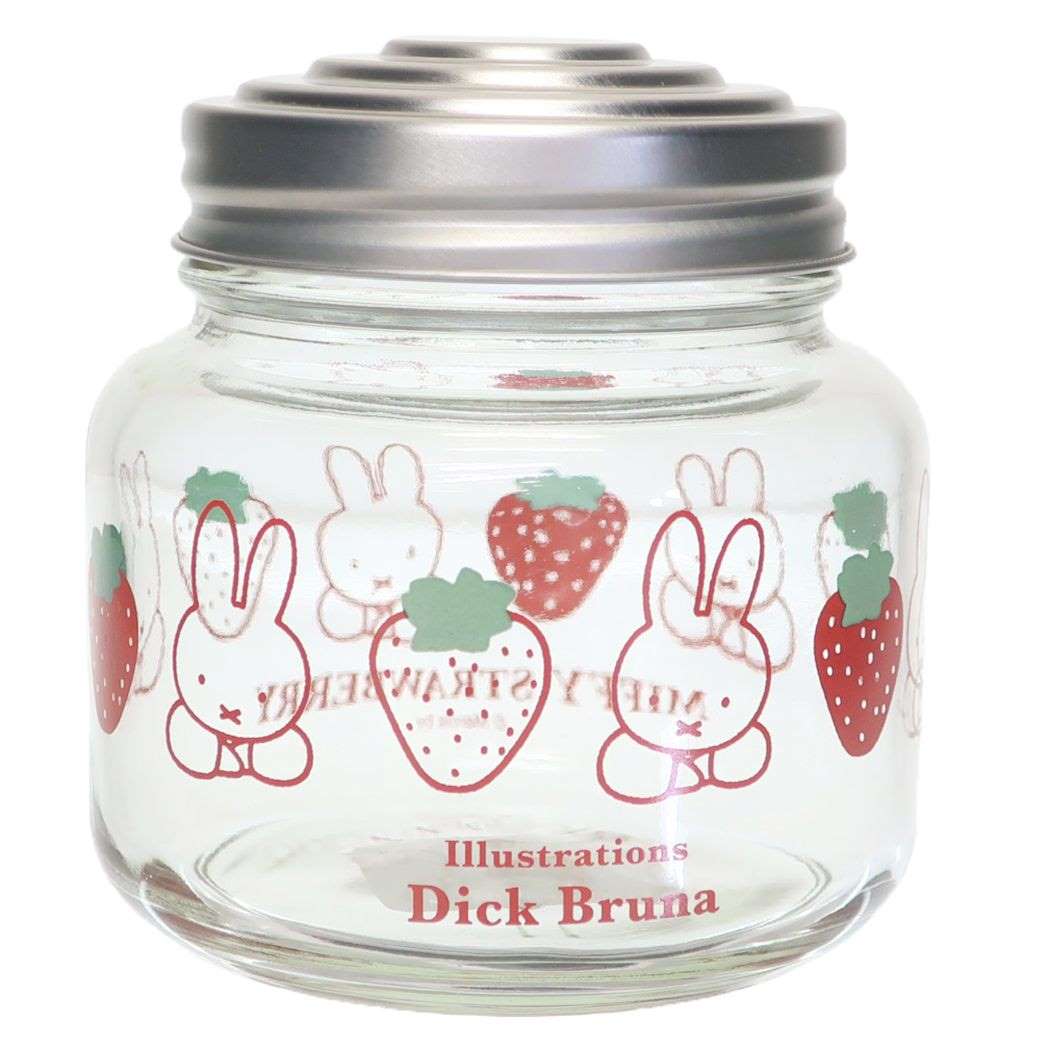 ミッフィー ディックブルーナ 絵本キャラクター 保存容器 キャンディポット MIFFY STRAWBERRY