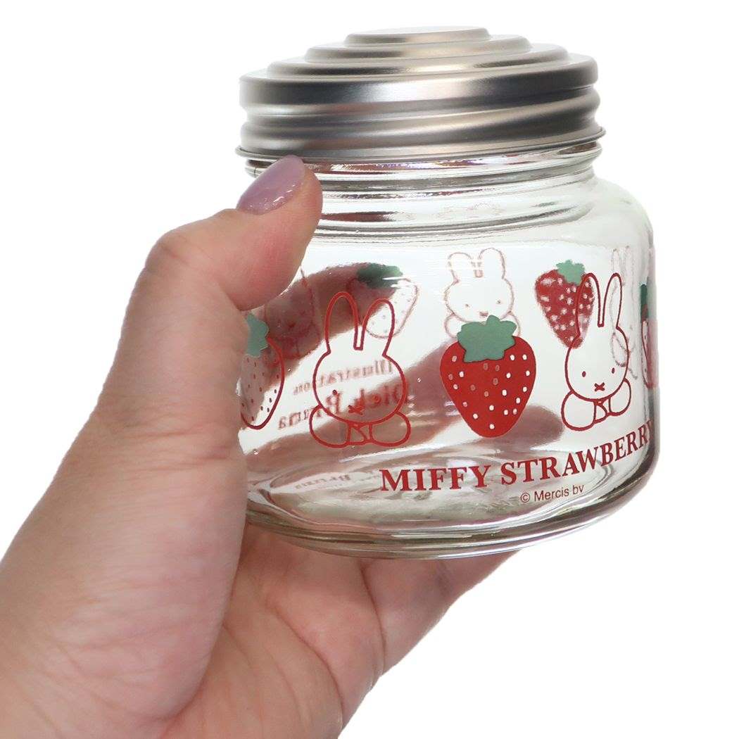 ミッフィー ディックブルーナ 絵本キャラクター 保存容器 キャンディポット MIFFY STRAWBERRY