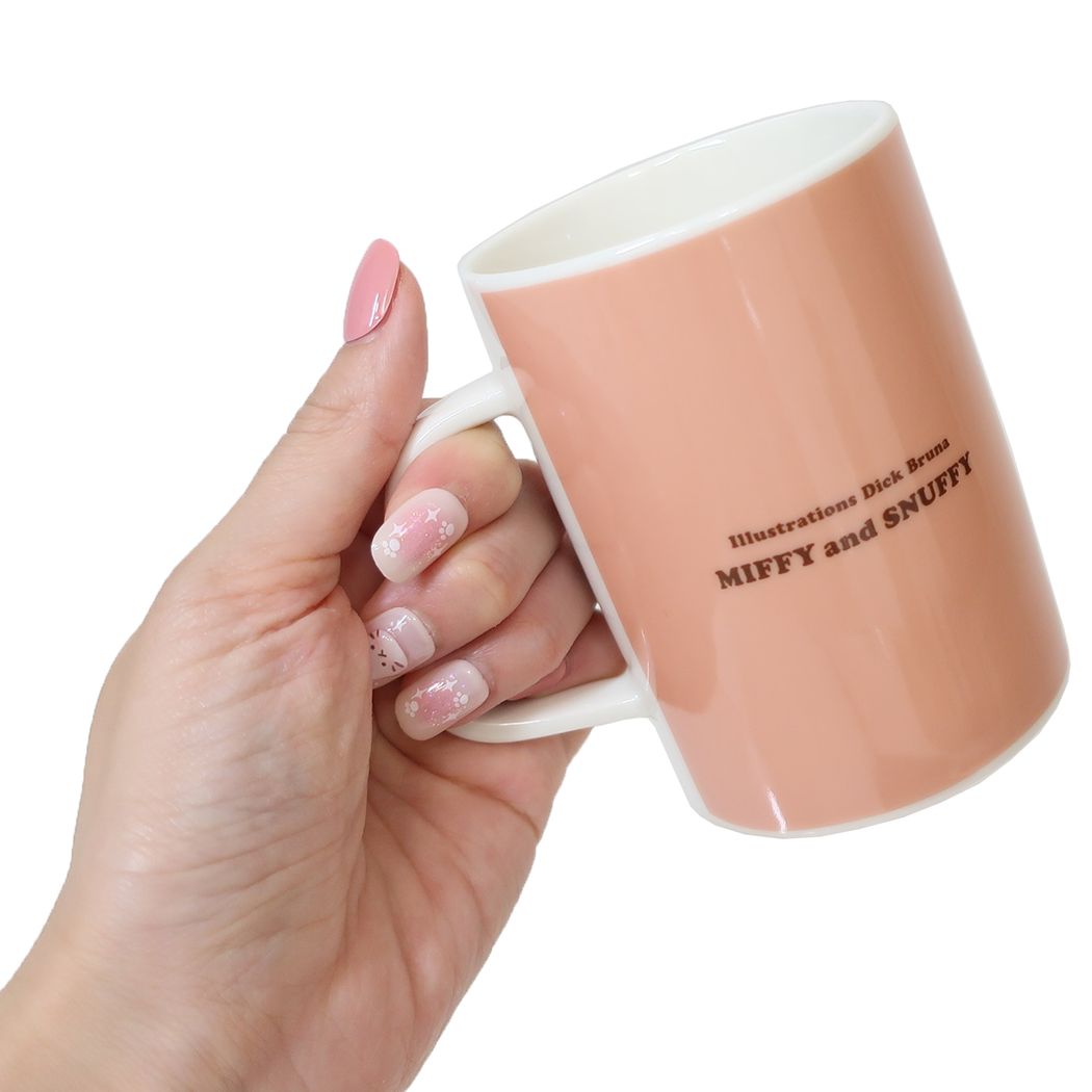 ミッフィー 絵本キャラクター マグカップ 磁器製 MIFFY and SNUFFY ピンク ディックブルーナ