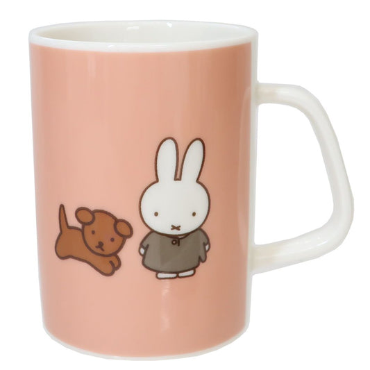 ミッフィー 絵本キャラクター マグカップ 磁器製 MIFFY and SNUFFY ピンク ディックブルーナ