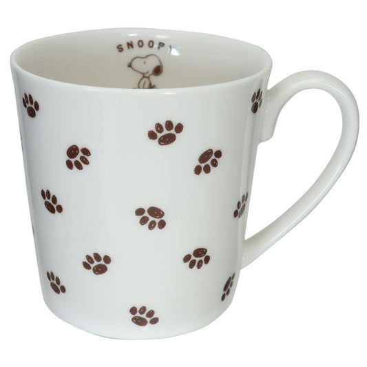 スヌーピー 磁器製 たっぷり MUG ピーナッツ マグカップ あしあと プレゼント 男の子 女の子 ギフト