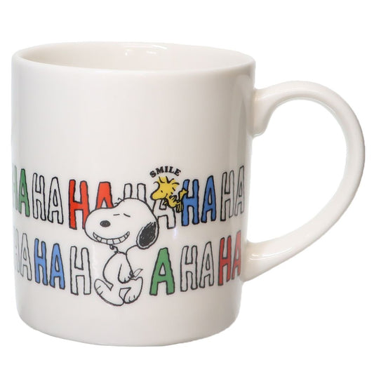 スヌーピー グッズ マグカップ キャラクター 磁器製マグ HAHAHA ＆ウッドストック