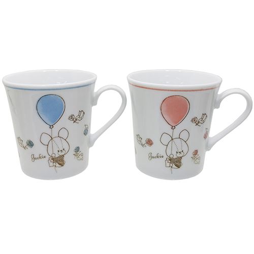 くまのがっこう グッズ ペアマグ 2個 セット 絵本キャラクター マグカップ ふうせんシリーズ 金正陶器 ギフト雑貨 日本製 食器 プレゼン