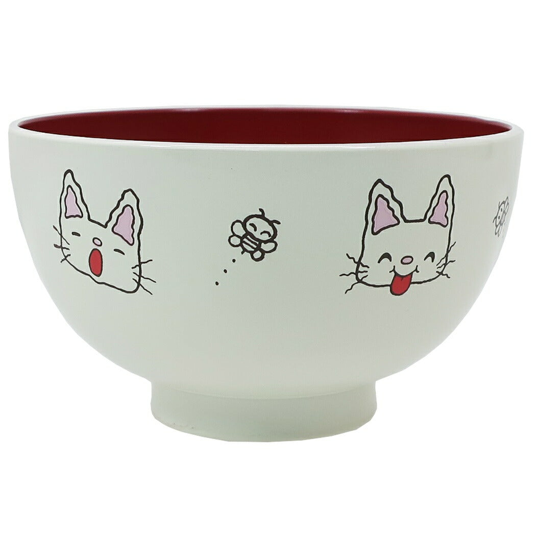 ノンタン グッズ こども 塗汁 M キッズ食器 ホワイト 金正陶器 プレゼント 男の子 女の子 ギフト