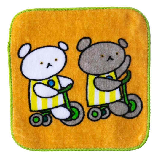 こぐまちゃんえほん ミニタオル パイルミニハンカチ さんりんしゃ