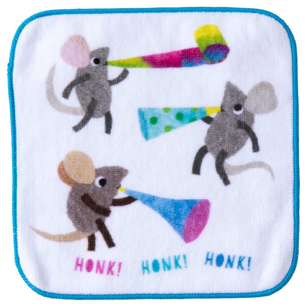 レオレオニ 絵本キャラクター ミニタオル パイルミニハンカチ カラフルラッパ