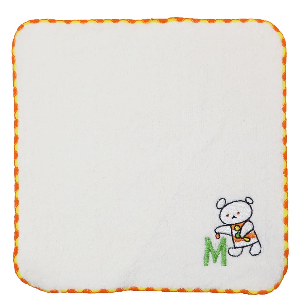 こぐまちゃんえほん イニシャルタオルハンカチ ミニタオル M 絵本キャラクター