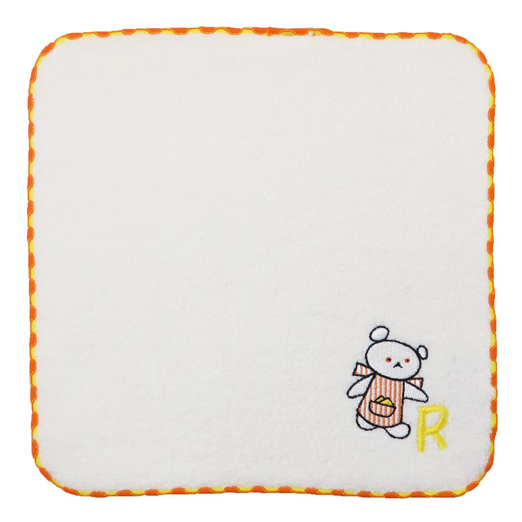 こぐまちゃんえほん グッズ ミニタオル 絵本キャラクター イニシャルタオルハンカチ R