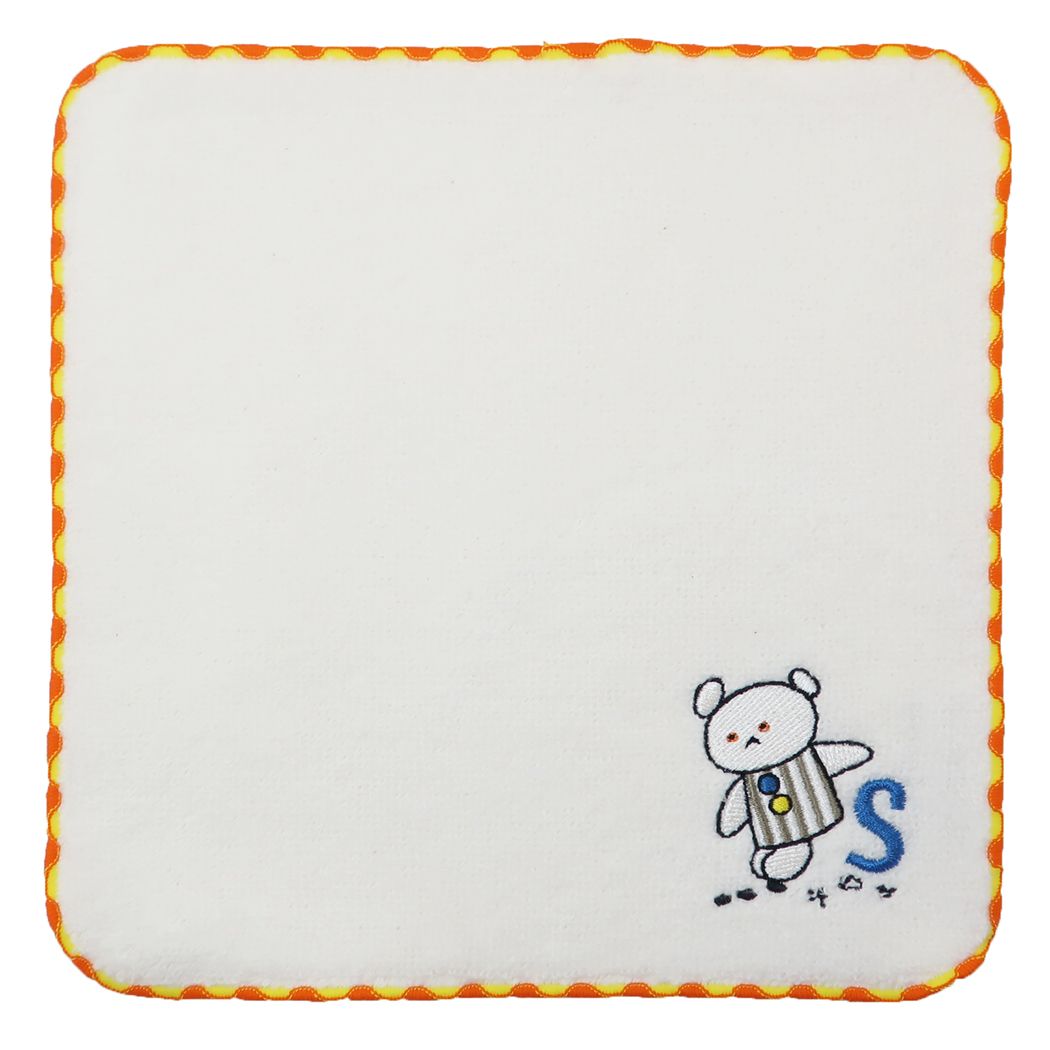 こぐまちゃんえほん グッズ ミニタオル 絵本キャラクター イニシャルタオルハンカチ S